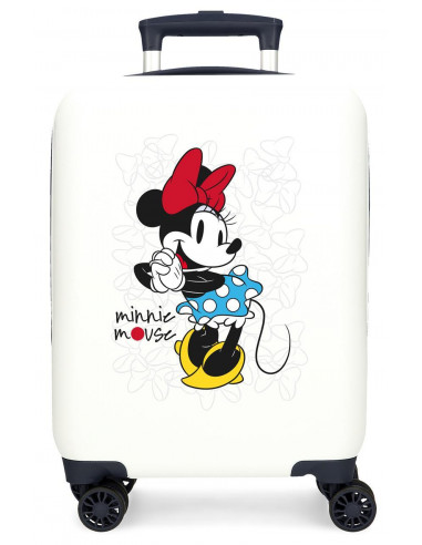 TROLLEY ABS 50 CM.4R MINNIE MAGIC BLANCO